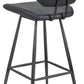 Vinson Modern Swivel Bar Stool in Cobalt