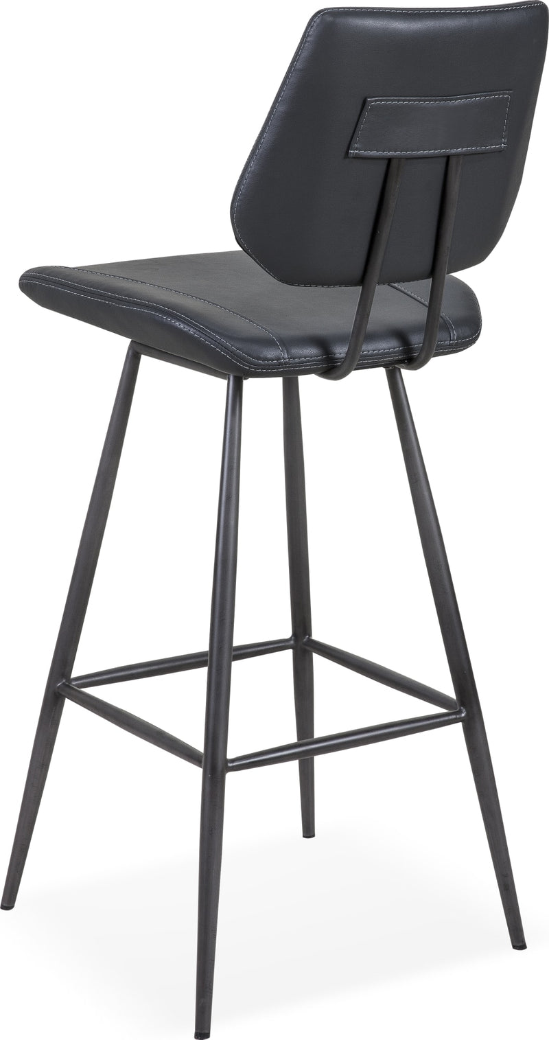 Vinson Modern Swivel Bar Stool in Cobalt