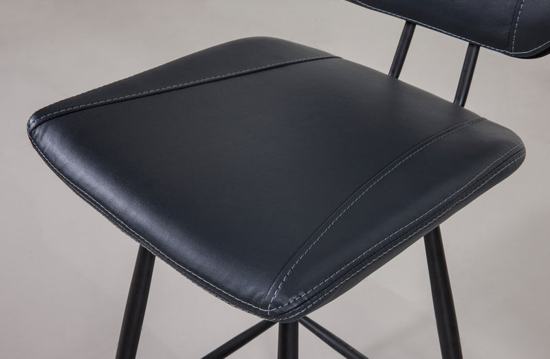 Vinson Modern Swivel Bar Stool in Cobalt