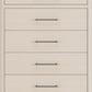 Wallen 5 Drawer Chest- Wht Snd