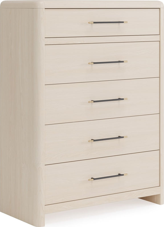 Wallen 5 Drawer Chest- Wht Snd