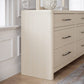 Wallen 6 Dwr Dresser- Wh Snd