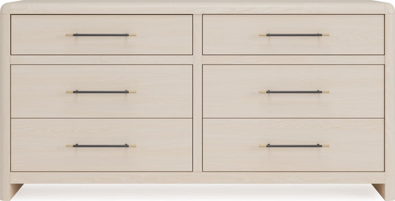 Wallen 6 Dwr Dresser- Wh Snd