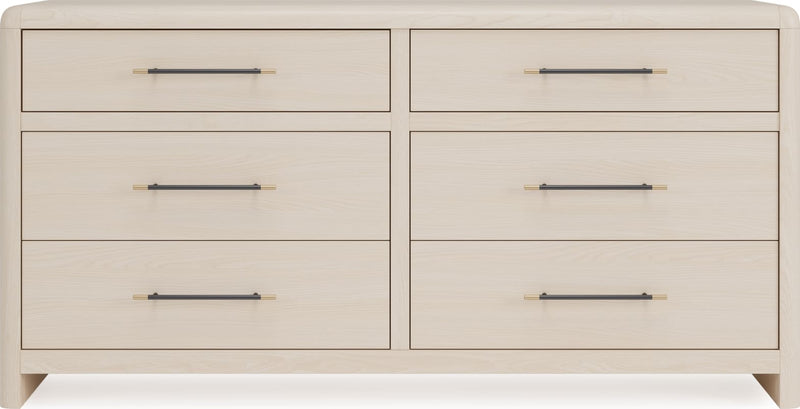 Wallen 6 Dwr Dresser- Wh Snd