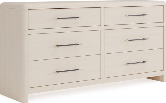 Wallen 6 Dwr Dresser- Wh Snd