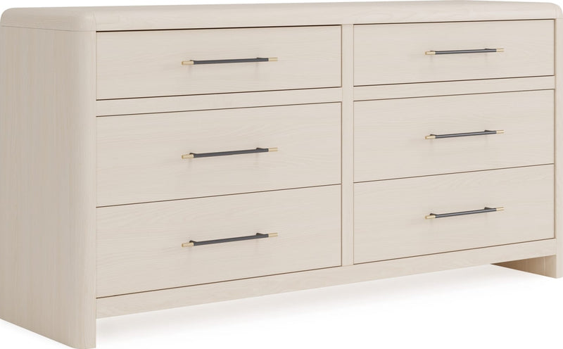 Wallen 6 Dwr Dresser- Wh Snd