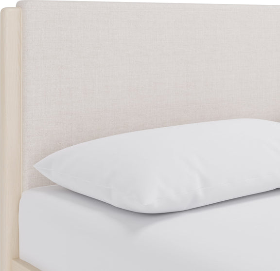 Wallen Uph Qn Bed - White Sand