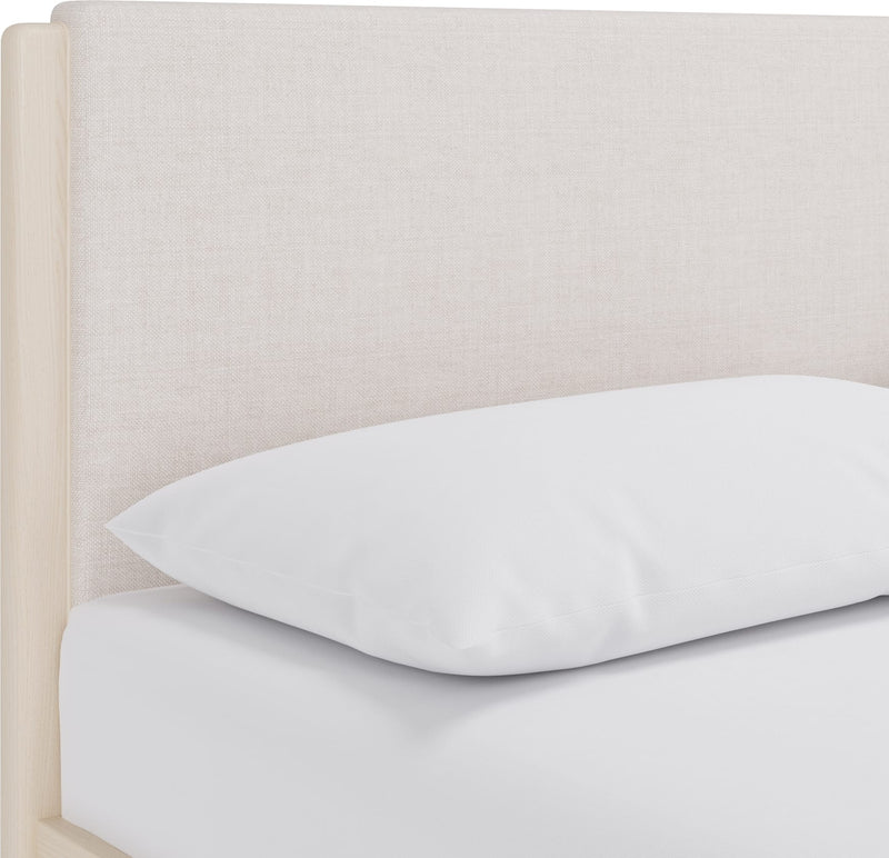 Wallen Uph Qn Bed - White Sand