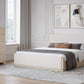 Wallen Uph Qn Bed - White Sand