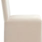 Winston Fully Upholstered Side chair in Sand Velvet