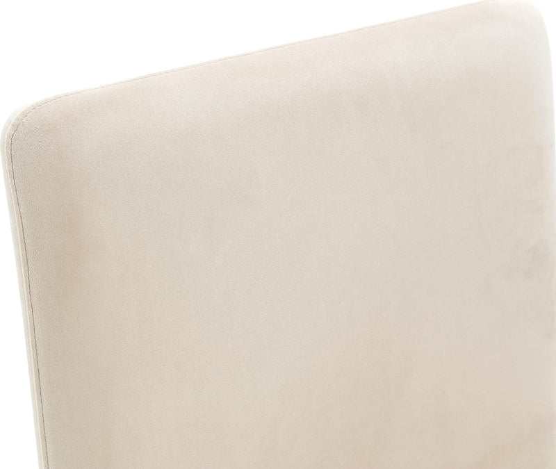 Winston Fully Upholstered Side chair in Sand Velvet