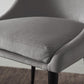 Winston Upholstered Metal Leg Dining Chair in Goose and Black