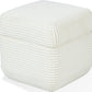 Wisteria Upholstered Storage Ottoman in Frosty Corduroy