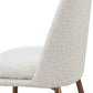 Wyatt Upholstered Bar Stool in Ricotta Boucle and Bronze Metal