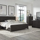 Xolani King-Size Acacia Wood Platform Bed in Jaguar