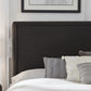 Xolani Queen-Size Acacia Wood Platform Bed in Jaguar