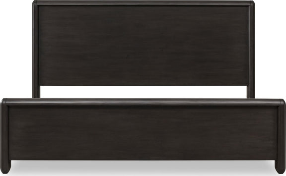 Xolani Queen-Size Acacia Wood Platform Bed in Jaguar