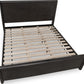 Xolani Queen-Size Acacia Wood Platform Bed in Jaguar