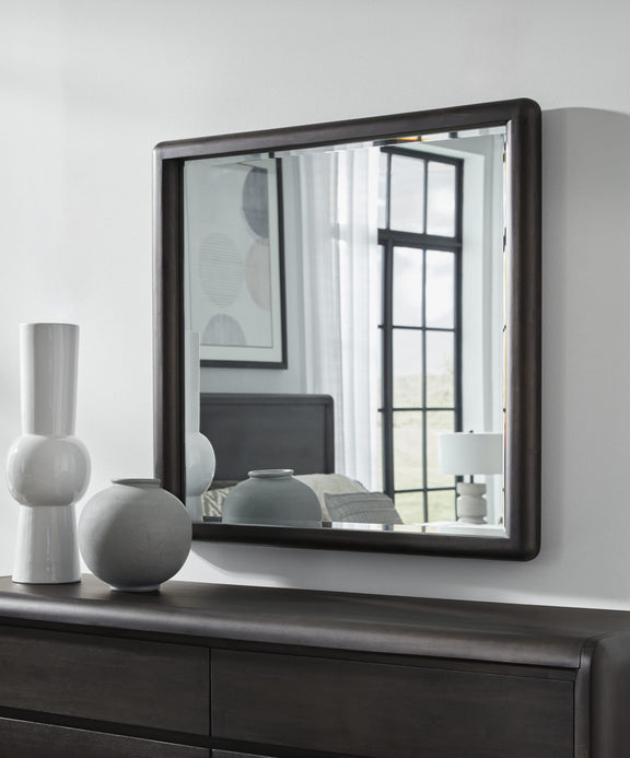 Xolani Beveled Glass Wall or Dresser Mirror in Jaguar