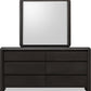 Xolani Beveled Glass Wall or Dresser Mirror in Jaguar