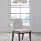 Xolani Chenille Upholstered Dining Chair in Chinchilla and Impala