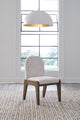 Xolani Chenille Upholstered Dining Chair in Chinchilla and Impala