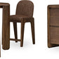 Xolani Chenille Upholstered Dining Chair in Chinchilla and Impala
