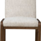 Xolani Chenille Upholstered Dining Chair in Chinchilla and Impala