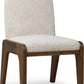 Xolani Chenille Upholstered Dining Chair in Chinchilla and Impala