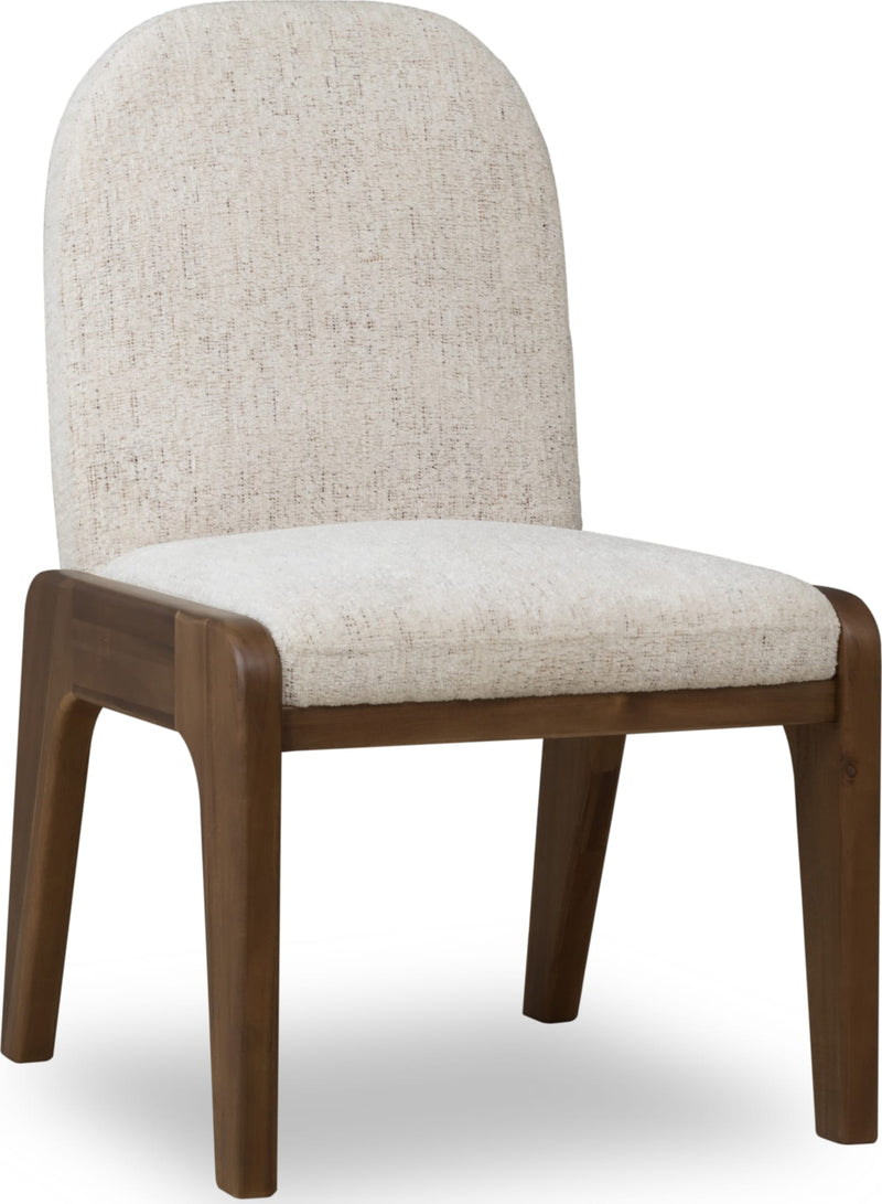 Xolani Chenille Upholstered Dining Chair in Chinchilla and Impala