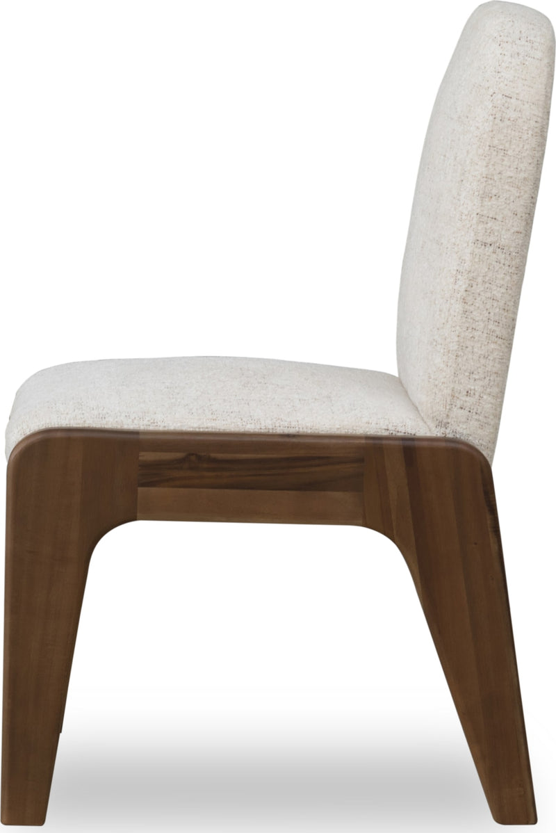 Xolani Chenille Upholstered Dining Chair in Chinchilla and Impala