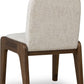 Xolani Chenille Upholstered Dining Chair in Chinchilla and Impala