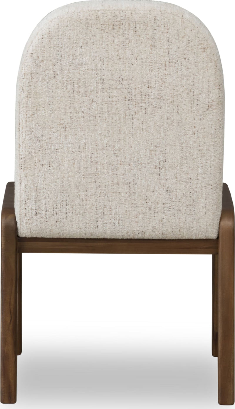 Xolani Chenille Upholstered Dining Chair in Chinchilla and Impala