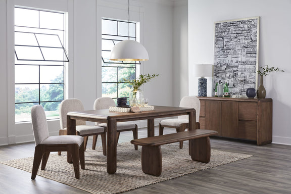 Xolani Chenille Upholstered Dining Chair in Chinchilla and Impala