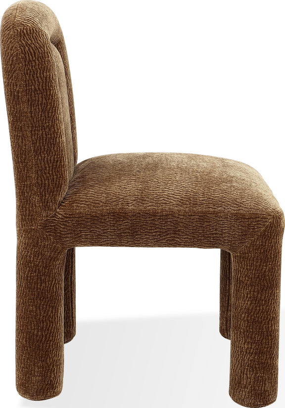 Xolani Fully Upholstered Dining Chair in Amber Sand Chenille