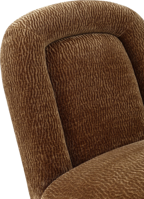 Xolani Fully Upholstered Dining Chair in Amber Sand Chenille