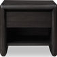 Xolani One Drawer Acacia Wood Nightstand in Jaguar