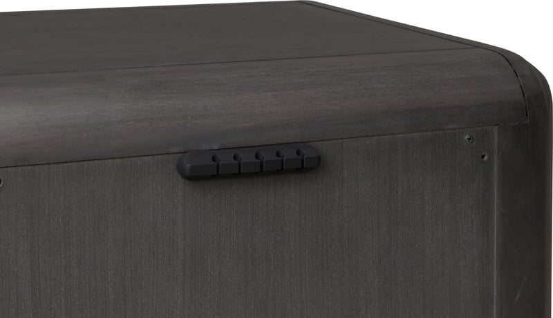 Xolani One Drawer Acacia Wood Nightstand in Jaguar