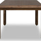 Xolani Rectangular Acacia Wood Leg Table in Impala