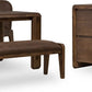 Xolani Rectangular Acacia Wood Leg Table in Impala