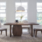 Xolani Rectangular Acacia Wood Pedestal Table in Impala