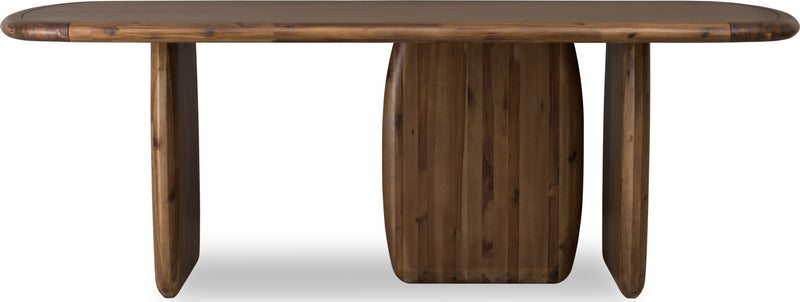 Xolani Rectangular Acacia Wood Pedestal Table in Impala
