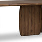 Xolani Rectangular Acacia Wood Pedestal Table in Impala