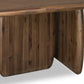 Xolani Rectangular Acacia Wood Pedestal Table in Impala