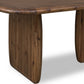Xolani Rectangular Acacia Wood Pedestal Table in Impala