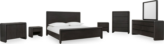 Xolani Six Drawer Acacia Wood Dresser in Jaguar