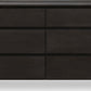 Xolani Six Drawer Acacia Wood Dresser in Jaguar
