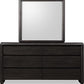 Xolani Six Drawer Acacia Wood Dresser in Jaguar