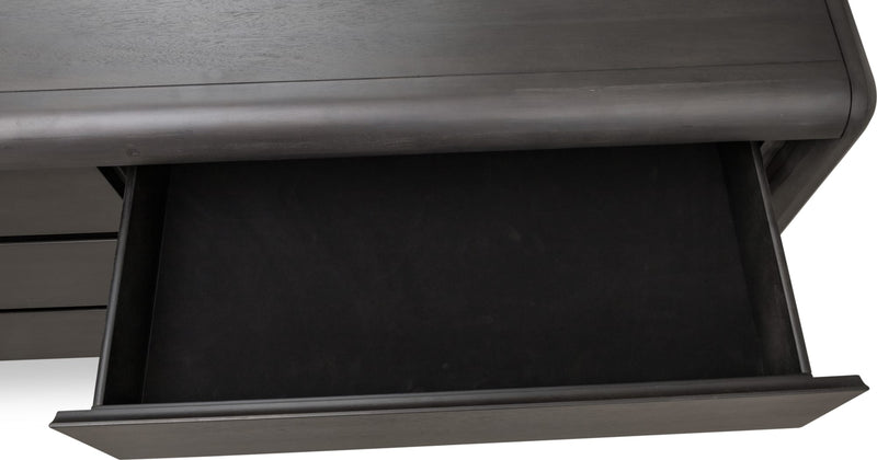 Xolani Six Drawer Acacia Wood Dresser in Jaguar