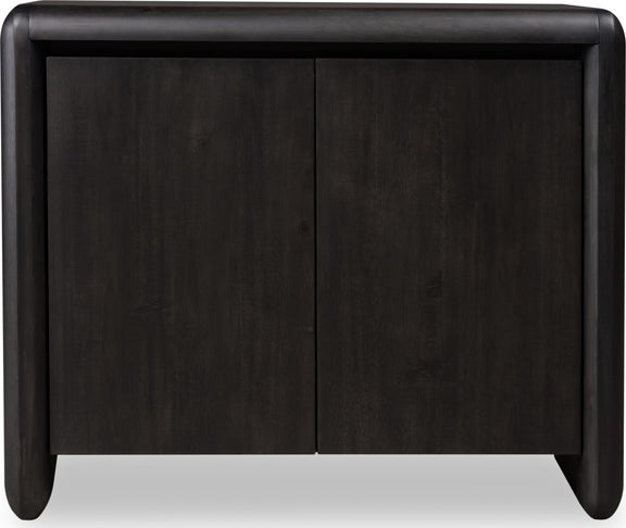 Xolani Two Door Acacia Wood Cabinet in Jaguar